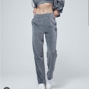 Alo Yoga Velour High-Waist Glimmer Wide Leg Pants (Size S)